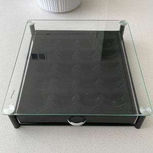 Tempered Glass Nespresso Storage